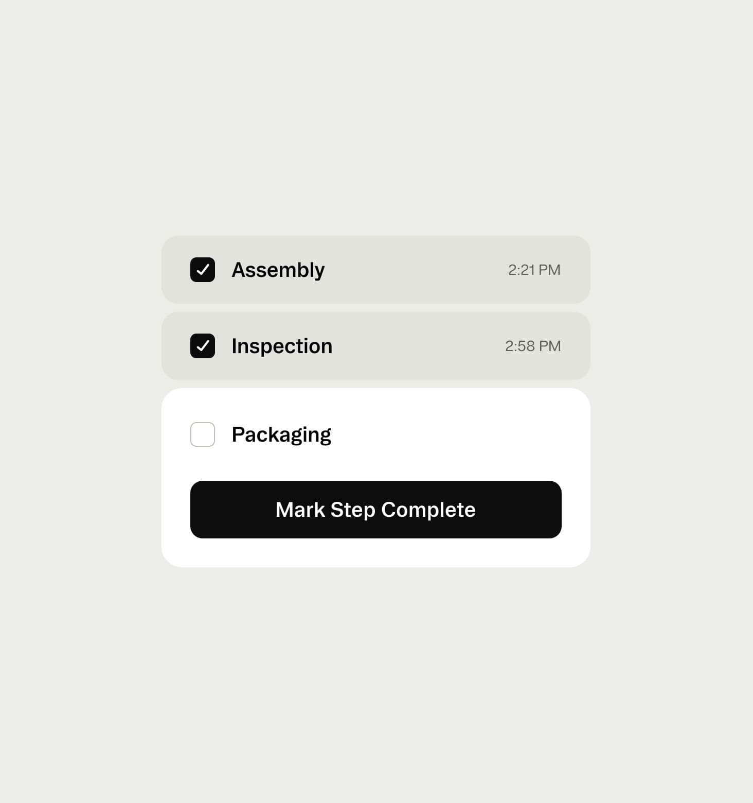 Work order tracking system
