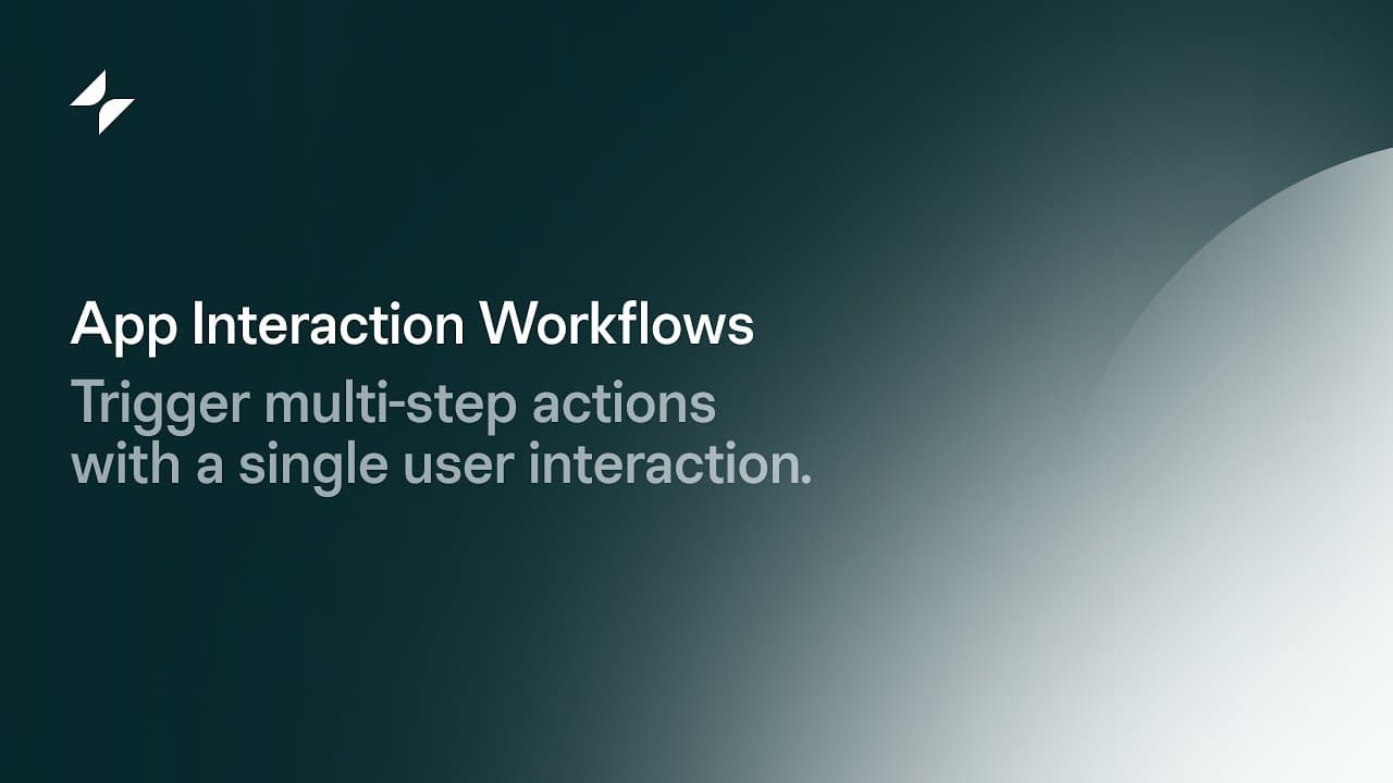 App Interaction Workflows