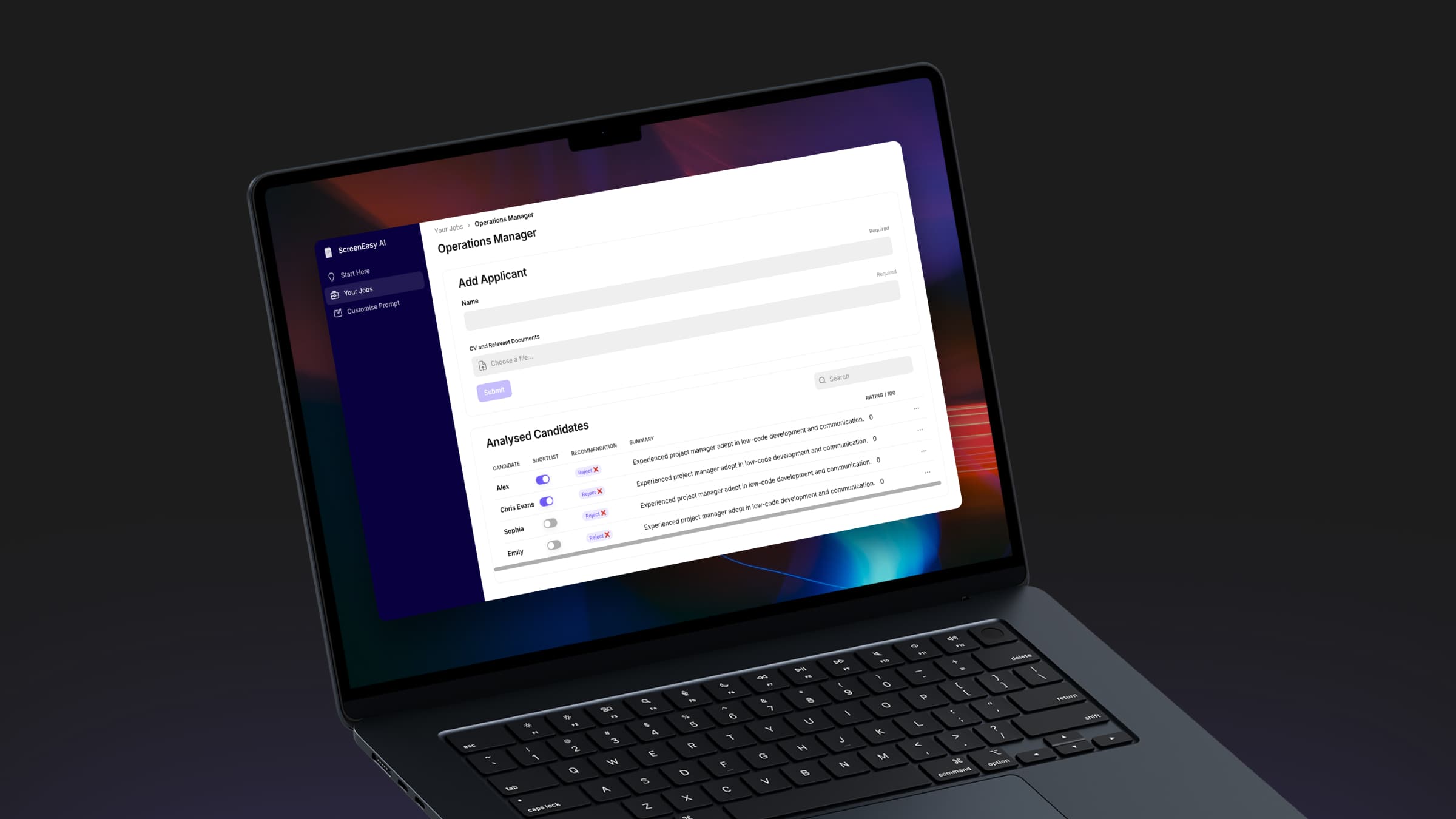 ScreenEasy Agent App