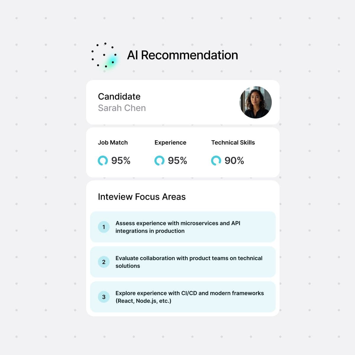 You review and approve the results