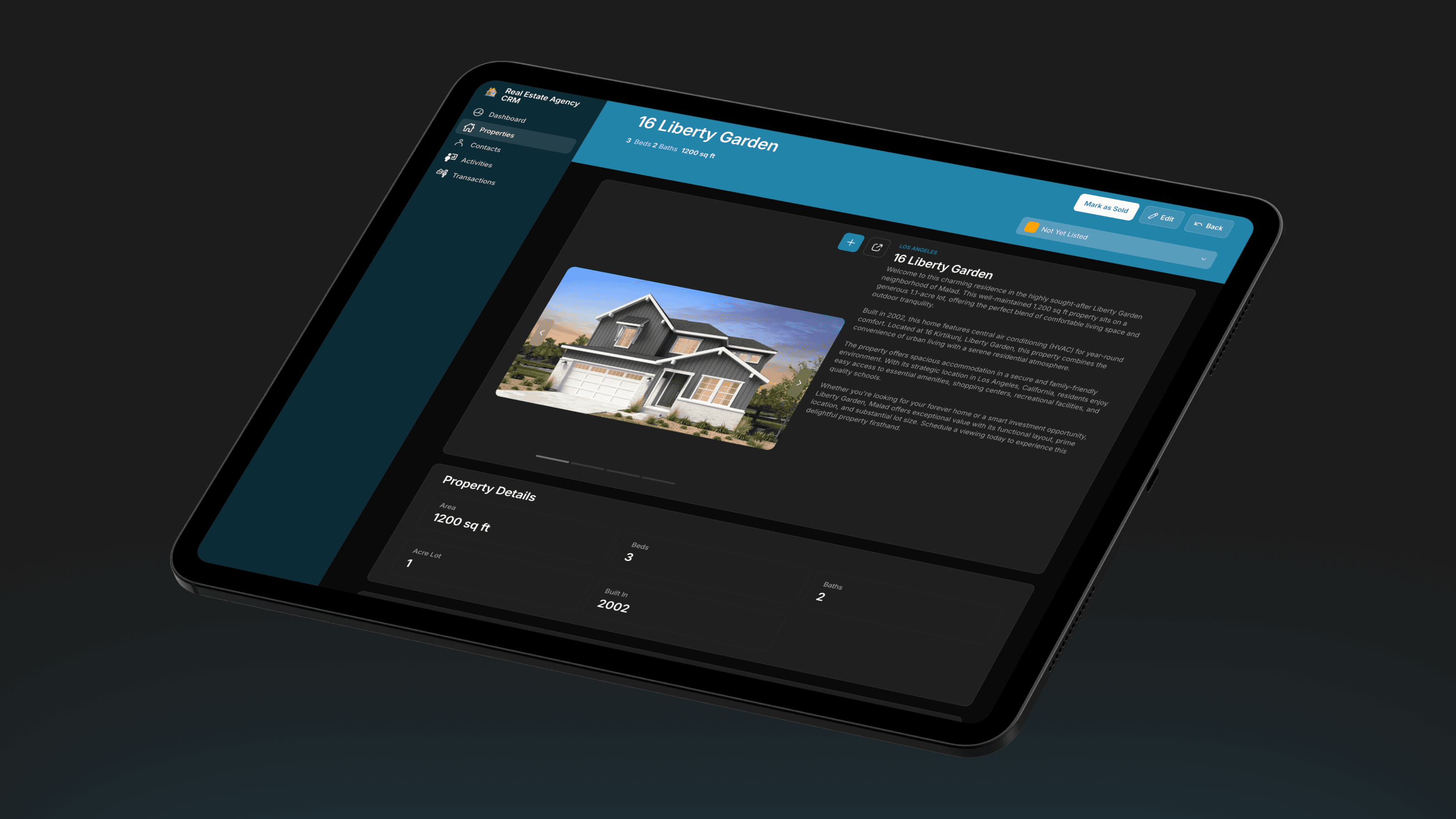 Real Estate Agency CRM App